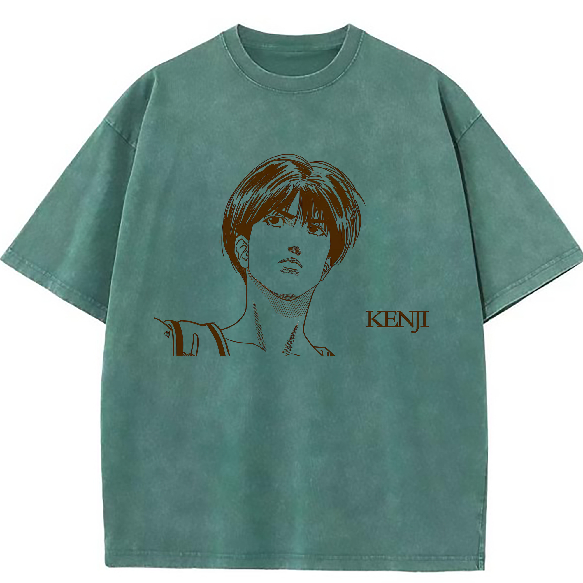 （画像用） SLAM DUNK／スラムダンク 綿100% ヴィンテージ風 半袖Tシャツ（フロントプリント）